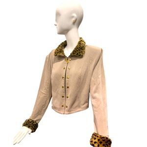 Vintage Silk and Faux  Jacket